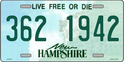 NH license plate 3621942