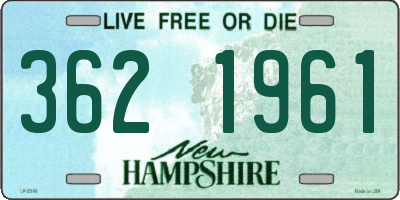 NH license plate 3621961