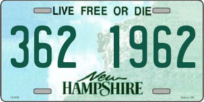 NH license plate 3621962