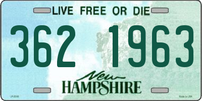NH license plate 3621963