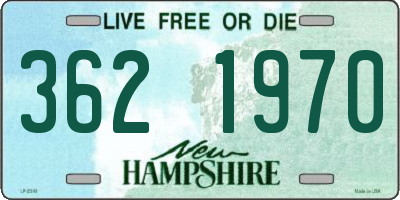 NH license plate 3621970