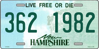 NH license plate 3621982