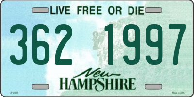 NH license plate 3621997