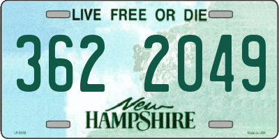 NH license plate 3622049