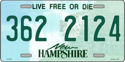 NH license plate 3622124
