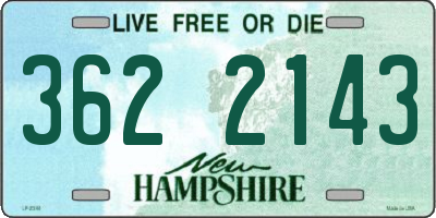 NH license plate 3622143