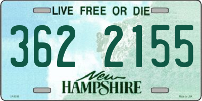 NH license plate 3622155