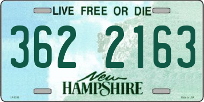 NH license plate 3622163