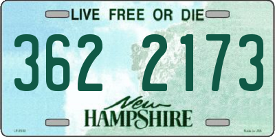 NH license plate 3622173