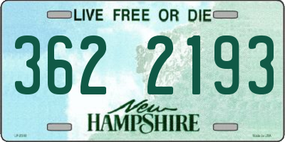 NH license plate 3622193
