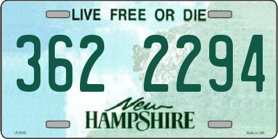 NH license plate 3622294