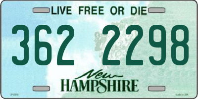 NH license plate 3622298