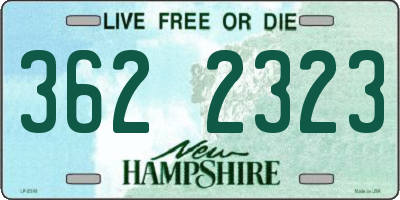 NH license plate 3622323
