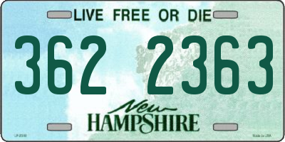NH license plate 3622363