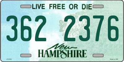 NH license plate 3622376