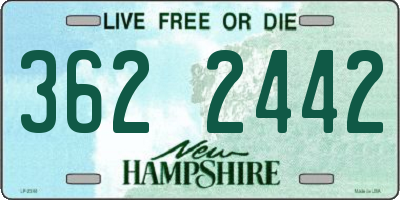 NH license plate 3622442