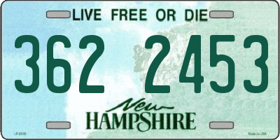 NH license plate 3622453