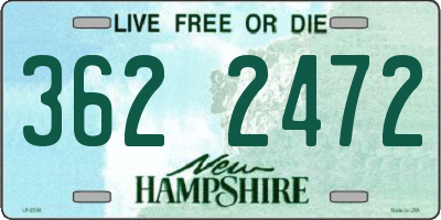 NH license plate 3622472
