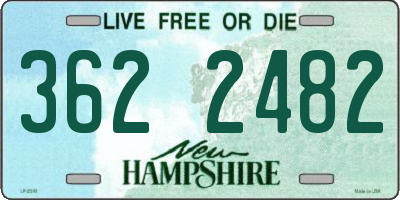 NH license plate 3622482