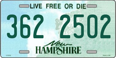 NH license plate 3622502