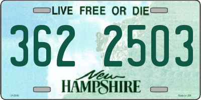 NH license plate 3622503