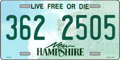 NH license plate 3622505