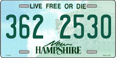 NH license plate 3622530