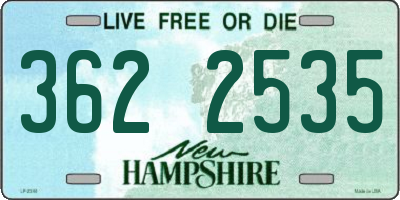 NH license plate 3622535