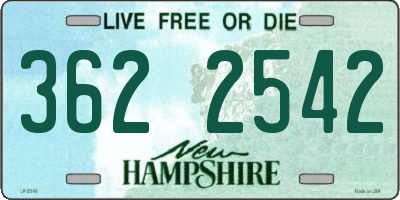 NH license plate 3622542