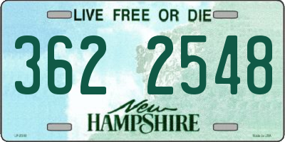 NH license plate 3622548