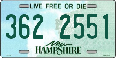 NH license plate 3622551