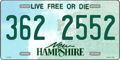 NH license plate 3622552