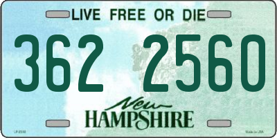 NH license plate 3622560