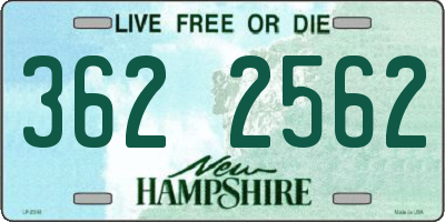 NH license plate 3622562