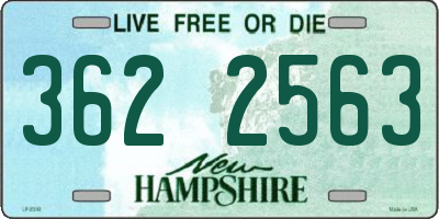 NH license plate 3622563