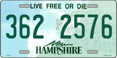 NH license plate 3622576