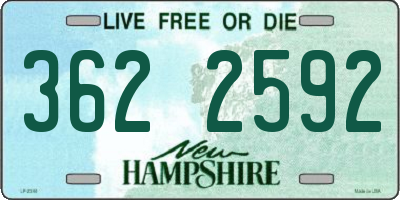 NH license plate 3622592