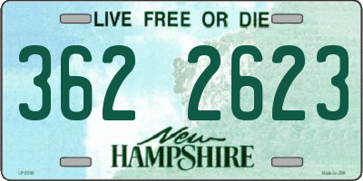 NH license plate 3622623