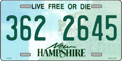 NH license plate 3622645