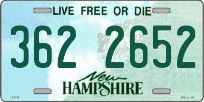 NH license plate 3622652
