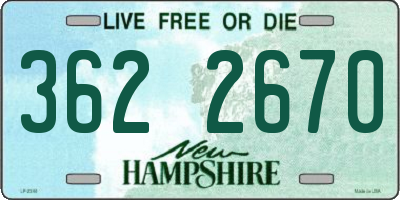 NH license plate 3622670
