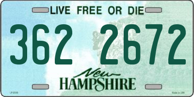 NH license plate 3622672