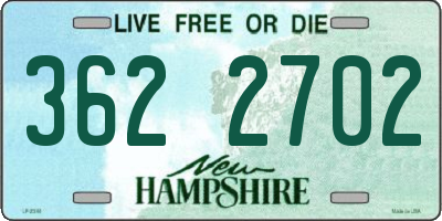 NH license plate 3622702