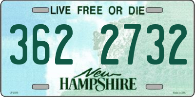 NH license plate 3622732
