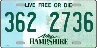 NH license plate 3622736