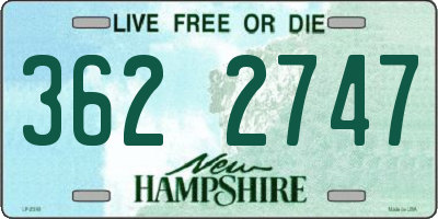 NH license plate 3622747