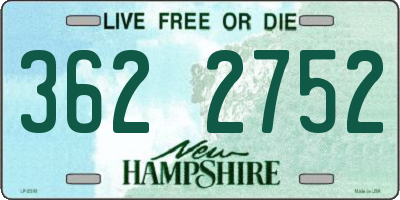 NH license plate 3622752