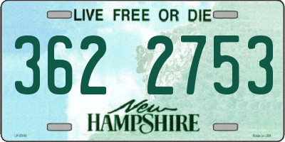 NH license plate 3622753
