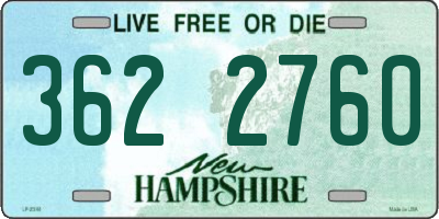 NH license plate 3622760