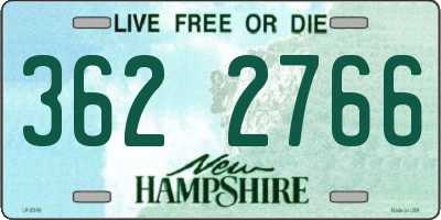 NH license plate 3622766